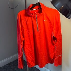 Nike reddish Orange Quarter-Zip Pullover men’s size large